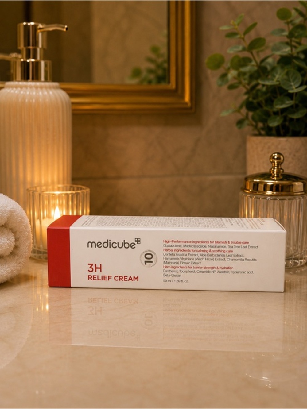Medicube 3H Relief Cream | Barrier Support Moisturizer | 1.69 oz / 50 mL